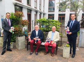 René Kunsleben, Gerd Baumjohann, Wilhelm Hinkelmann, Mark Binczik (v.li.) 
