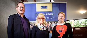 Christoph Brömmelhaus, Sylvie Blätgen und Lisa Pieper